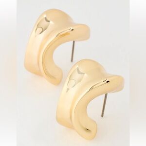 Jenny Bird Chunky Doune Hoops, Brand New!